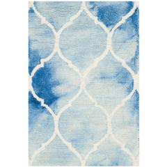 DIP DYE, BLUE / IVORY, 2' X 3', Area Rug, DDY685G-2