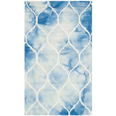 DIP DYE, BLUE / IVORY, 3' X 5', Area Rug, DDY685G-3