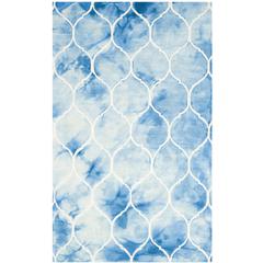 DIP DYE, BLUE / IVORY, 5' X 8', Area Rug, DDY685G-5