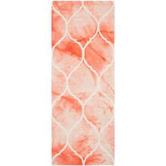 DIP DYE, ORANGE / IVORY, 2'-3" X 6', Area Rug