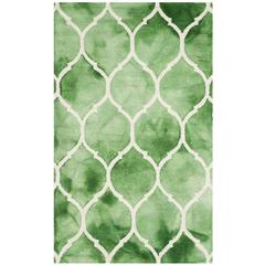 DIP DYE, GREEN / IVORY, 3' X 5', Area Rug, DDY685Q-3