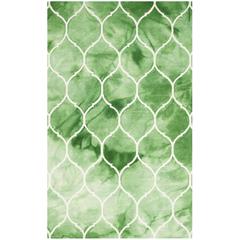 DIP DYE, GREEN / IVORY, 5' X 8', Area Rug, DDY685Q-5