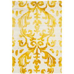 DIP DYE, IVORY / GOLD, 2' X 3', Area Rug, DDY689A-2