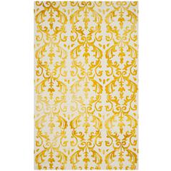 DIP DYE, IVORY / GOLD, 5' X 8', Area Rug, DDY689A-5
