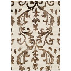DIP DYE, IVORY / CHOCOLATE, 2' X 3', Area Rug, DDY689B-2