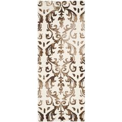 DIP DYE, IVORY / CHOCOLATE, 2'-3" X 6', Area Rug, DDY689B-26