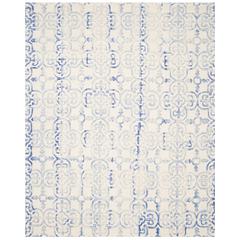 DIP DYE, IVORY / BLUE, 8' X 10', Area Rug, DDY711A-8