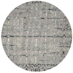 DIP DYE, GREY / CHARCOAL, 7' X 7' Round, Area Rug, DDY711B-7R