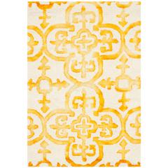 DIP DYE, IVORY / GOLD, 2' X 3', Area Rug, DDY711C-2