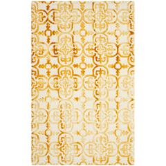 DIP DYE, IVORY / GOLD, 5' X 8', Area Rug, DDY711C-5