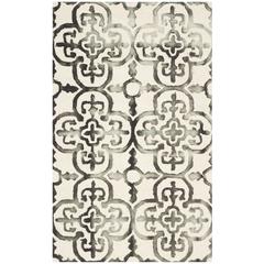 DIP DYE, IVORY / CHARCOAL, 3' X 5', Area Rug, DDY711D-3