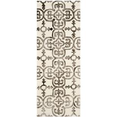 DIP DYE, IVORY / BROWN, 2'-3" X 6', Area Rug