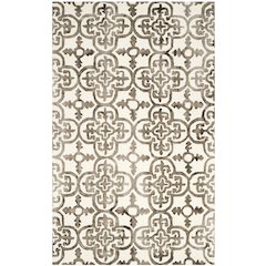 DIP DYE, IVORY / BROWN, 5' X 8', Area Rug