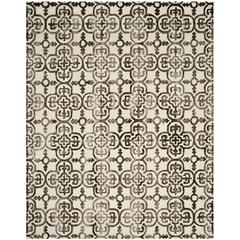 DIP DYE, IVORY / BROWN, 8' X 10', Area Rug
