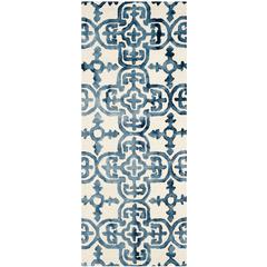 DIP DYE, IVORY / NAVY, 2'-3" X 6', Area Rug, DDY711P-26