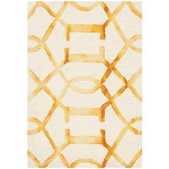 DIP DYE, IVORY / GOLD, 2' X 3', Area Rug, DDY712C-2
