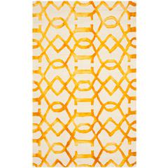 DIP DYE, IVORY / GOLD, 3' X 5', Area Rug, DDY712C-3