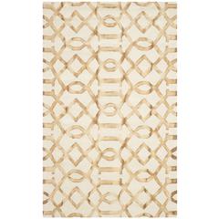 DIP DYE, IVORY / CAMEL, 5' X 8', Area Rug, DDY712E-5