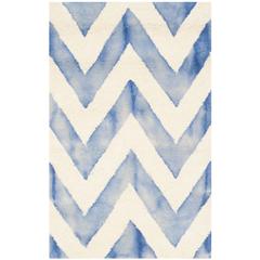 DIP DYE, IVORY / BLUE, 2' X 3', Area Rug, DDY715A-2