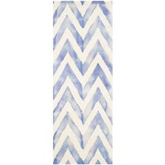DIP DYE, IVORY / BLUE, 2'-3" X 6', Area Rug, DDY715A-26