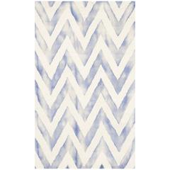 DIP DYE, IVORY / BLUE, 3' X 5', Area Rug, DDY715A-3