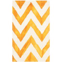 DIP DYE, IVORY / GOLD, 2' X 3', Area Rug, DDY715C-2