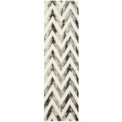 DIP DYE, IVORY / CHARCOAL, 2'-3" X 8', Area Rug, DDY715D-28