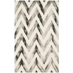 DIP DYE, IVORY / CHARCOAL, 3' X 5', Area Rug, DDY715D-3