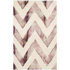 DIP DYE, IVORY / MAROON, 2' X 3', Area Rug