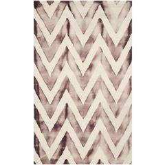 DIP DYE, IVORY / MAROON, 3' X 5', Area Rug