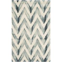 DIP DYE, IVORY / GREY, 3' X 5', Area Rug