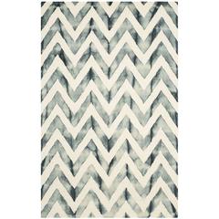 DIP DYE, IVORY / GREY, 5' X 8', Area Rug