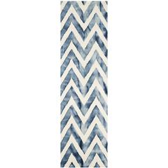 DIP DYE, IVORY / NAVY, 2'-3" X 8', Area Rug, DDY715P-28