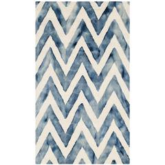 DIP DYE, IVORY / NAVY, 3' X 5', Area Rug, DDY715P-3