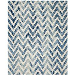 DIP DYE, IVORY / NAVY, 8' X 10', Area Rug, DDY715P-8