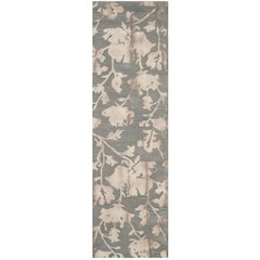 DIP DYE, GREY / BEIGE, 2'-3" X 8', Area Rug