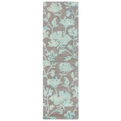 DIP DYE, GREY / TURQUOISE, 2'-3" X 8', Area Rug, DDY716L-28