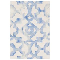 DIP DYE, IVORY / BLUE, 2' X 3', Area Rug, DDY717A-2