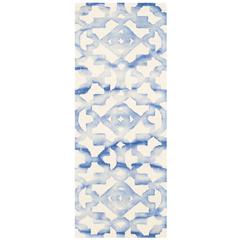 DIP DYE, IVORY / BLUE, 2'-3" X 6', Area Rug, DDY717A-26