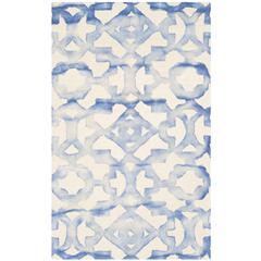 DIP DYE, IVORY / BLUE, 3' X 5', Area Rug, DDY717A-3