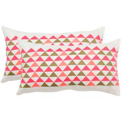 GEO MOUNTAIN  PILLOW, DEC314B-1220-SET2