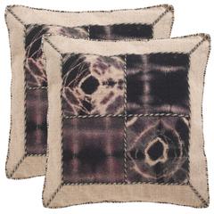 DIP-DYE QUARTRE PATCH PILLOW, DEC550C-2020-SET2