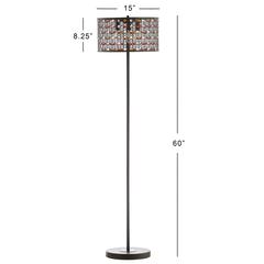 Mosiac Floor Lamp, Orb/Multi