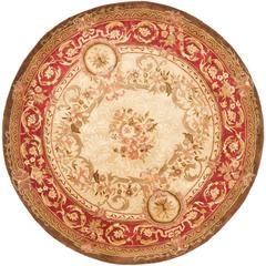 EMPIRE, LIGHT GOLD / RED, 6' X 6' Round, Area Rug