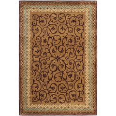 EMPIRE, BROWN / BLUE, 4' X 6', Area Rug