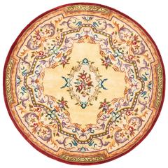 EMPIRE, GOLD / GOLD, 6'-0" X 6'-0" Round, Area Rug