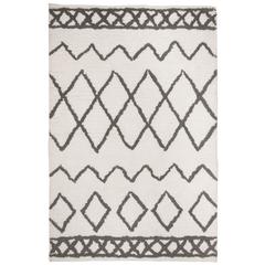 EQUINOX SHAG, CREAM / GREY, 5' X 8', Area Rug