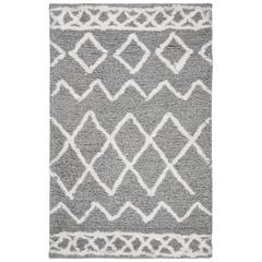 EQUINOX SHAG, GREY / CREAM, 3' X 5', Area Rug