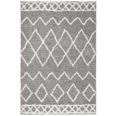 EQUINOX SHAG, GREY / CREAM, 5' X 8', Area Rug