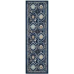 EVOKE, ROYAL / IVORY, 2'-2" X 7', Area Rug, EVK210A-27